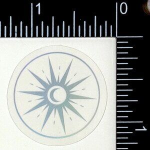 🌀10/$10🌀 Silver Celestial Holographic Translucent Waterproof Vinyl Sticker